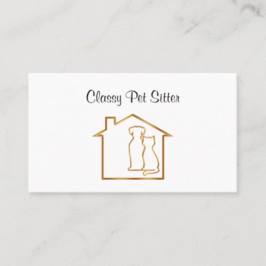 Business Cards für hochwertige Haustiere Visitenkarte (Vorderseite)