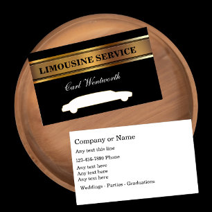 Business Cards für Klasse Limo Visitenkarte