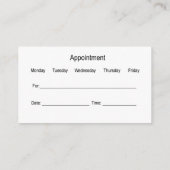 Business Cards für klassische Akupunktur Visitenkarte (Rückseite)