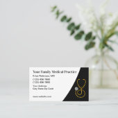 Business Cards für klassische Ärzte Visitenkarte (Stehend Vorderseite)