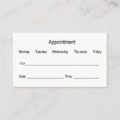 Business Cards für klassische Ärzte Visitenkarte (Rückseite)