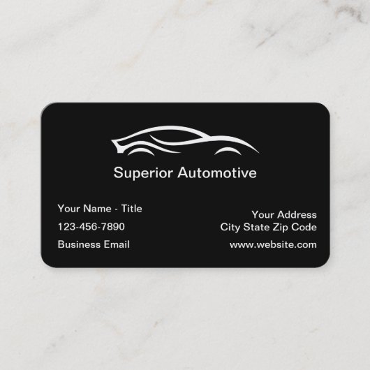 Business Cards für klassische Automotive mit abger Visitenkarte (Vorderseite)