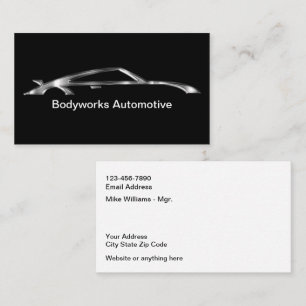 Business Cards für klassische Automotive Paint Bod Visitenkarte