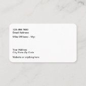 Business Cards für klassische Automotive Paint Bod Visitenkarte (Rückseite)