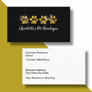 Business Cards für klassische Boutique Visitenkarte
