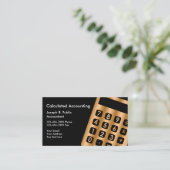 Business Cards für klassische Buchhalter Visitenkarte (Stehend Vorderseite)