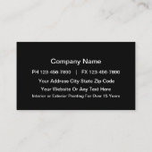 Business Cards für klassische Maler Visitenkarte (Rückseite)