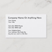 Business Cards für klassische Maler Visitenkarte (Rückseite)