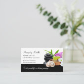 Business Cards für klassische Massage Visitenkarte (Stehend Vorderseite)