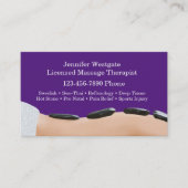 Business Cards für klassische Massagen Visitenkarte (Vorderseite)