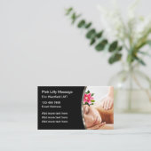 Business Cards für klassische Massagetherapie Visitenkarte (Stehend Vorderseite)