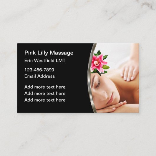Business Cards für klassische Massagetherapie Visitenkarte (Vorderseite)