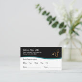 Business Cards für klassische medizinische Anstell Terminkarte (Stehend Vorderseite)
