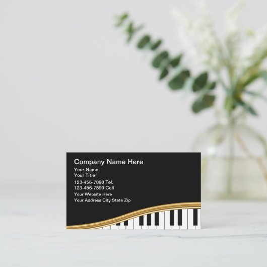Business Cards für klassische Musik Visitenkarte (Stehend Vorderseite)