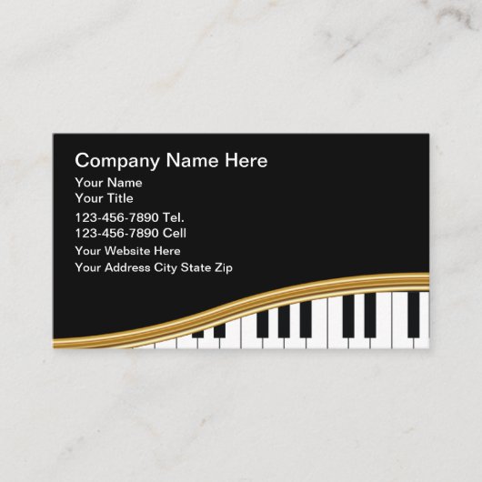 Business Cards für klassische Musik Visitenkarte (Vorderseite)