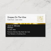 Business Cards für klassische Restaurants Visitenkarte (Vorderseite)