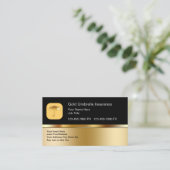 Business Cards für klassische Versicherungen Visitenkarte (Stehend Vorderseite)