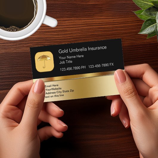Business Cards für klassische Versicherungen Visitenkarte