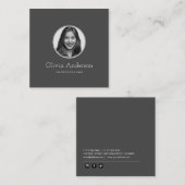 Business Cards für kundenspezifische rechtliche Di Quadratische Visitenkarte (Vorne/Hinten)