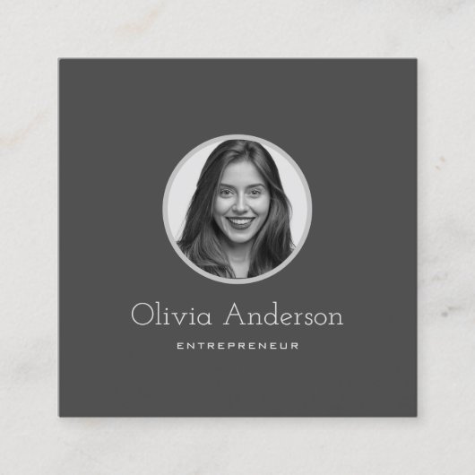 Business Cards für kundenspezifische rechtliche Di Quadratische Visitenkarte (Vorderseite)