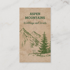 Business Cards für landschaftliche Gebirgszüge Visitenkarte