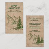 Business Cards für landschaftliche Gebirgszüge Visitenkarte (Vorne/Hinten)