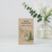 Business Cards für landschaftliche Gebirgszüge Visitenkarte (Stehend Vorderseite)