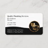 Business Cards für Luxus-Klempnerdienste Visitenkarte (Vorderseite)