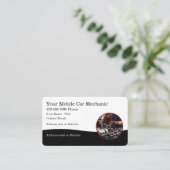 Business Cards für mobile Automobil-Mechanik Visitenkarte (Stehend Vorderseite)