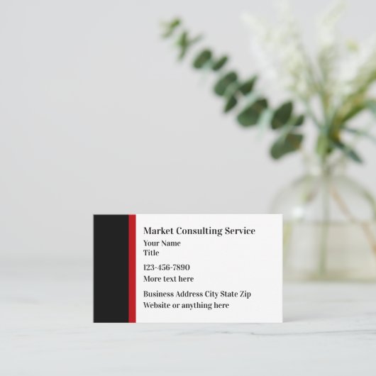 Business Cards für moderne Consulting Services Visitenkarte (Stehend Vorderseite)