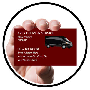 Business Cards für moderne Delivery Driver Service Visitenkarte
