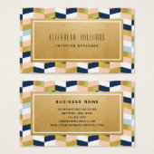 Business Cards für moderne geometrische Innenarchi (Vorne & Hinten)