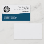 Business Cards für Multi Line Insurance Agent-Logo Visitenkarte (Vorne/Hinten)