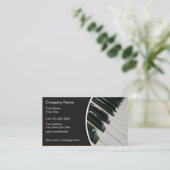 Business Cards für Musiklehrer Visitenkarte (Stehend Vorderseite)