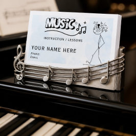 Business Cards für Musiklehrer Visitenkarte