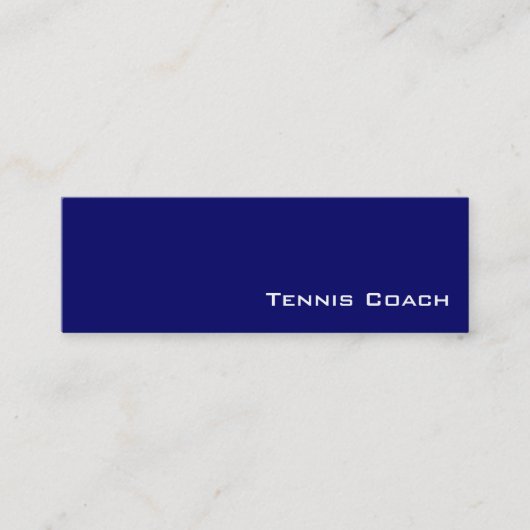 Business Cards für Navy-Tennis Mini Visitenkarte (Vorderseite)