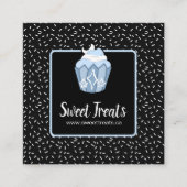 Business Cards für niedliche und Whimsikküchen Quadratische Visitenkarte (Vorderseite)