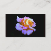 Business Cards für rosa und goldene Rose Visitenkarte (Rückseite)