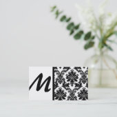 Business Cards für Schwarz und Weiß Visitenkarte (Stehend Vorderseite)