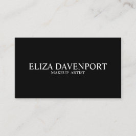 Business Cards für Schwarz-weiße Makeup-Künstler Visitenkarte