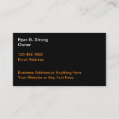 Business Cards für starke Bauprojekte Visitenkarte (Rückseite)