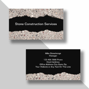 Business Cards für Stone Construction Services Visitenkarte