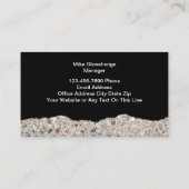 Business Cards für Stone Construction Services Visitenkarte (Rückseite)