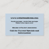 Business Cards für Surfbretter Visitenkarte (Rückseite)