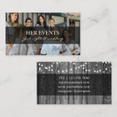 Business Cards für Veranstaltungsorganisatoren mit Visitenkarte (Vorne/Hinten)