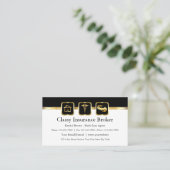 Business Cards für Versicherungsmakler Visitenkarte (Stehend Vorderseite)