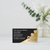Business Cards für Versicherungsmakler Visitenkarte (Stehend Vorderseite)