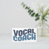 Business Cards für Vocal Coach Visitenkarte (Stehend Vorderseite)