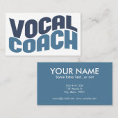 Business Cards für Vocal Coach Visitenkarte (Vorne/Hinten)