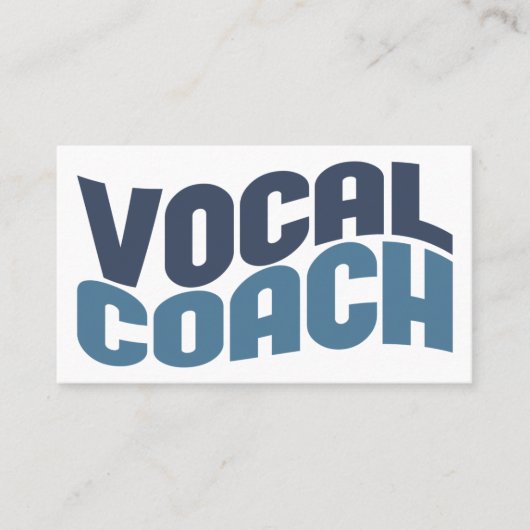 Business Cards für Vocal Coach Visitenkarte (Vorderseite)